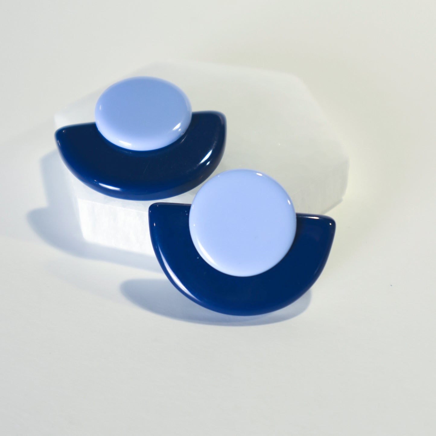 Deco Earrings - Navy