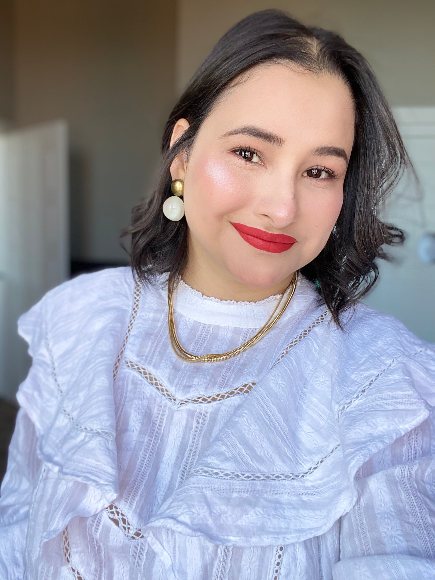 The Classic Full Moon Earrings - Aged Gold