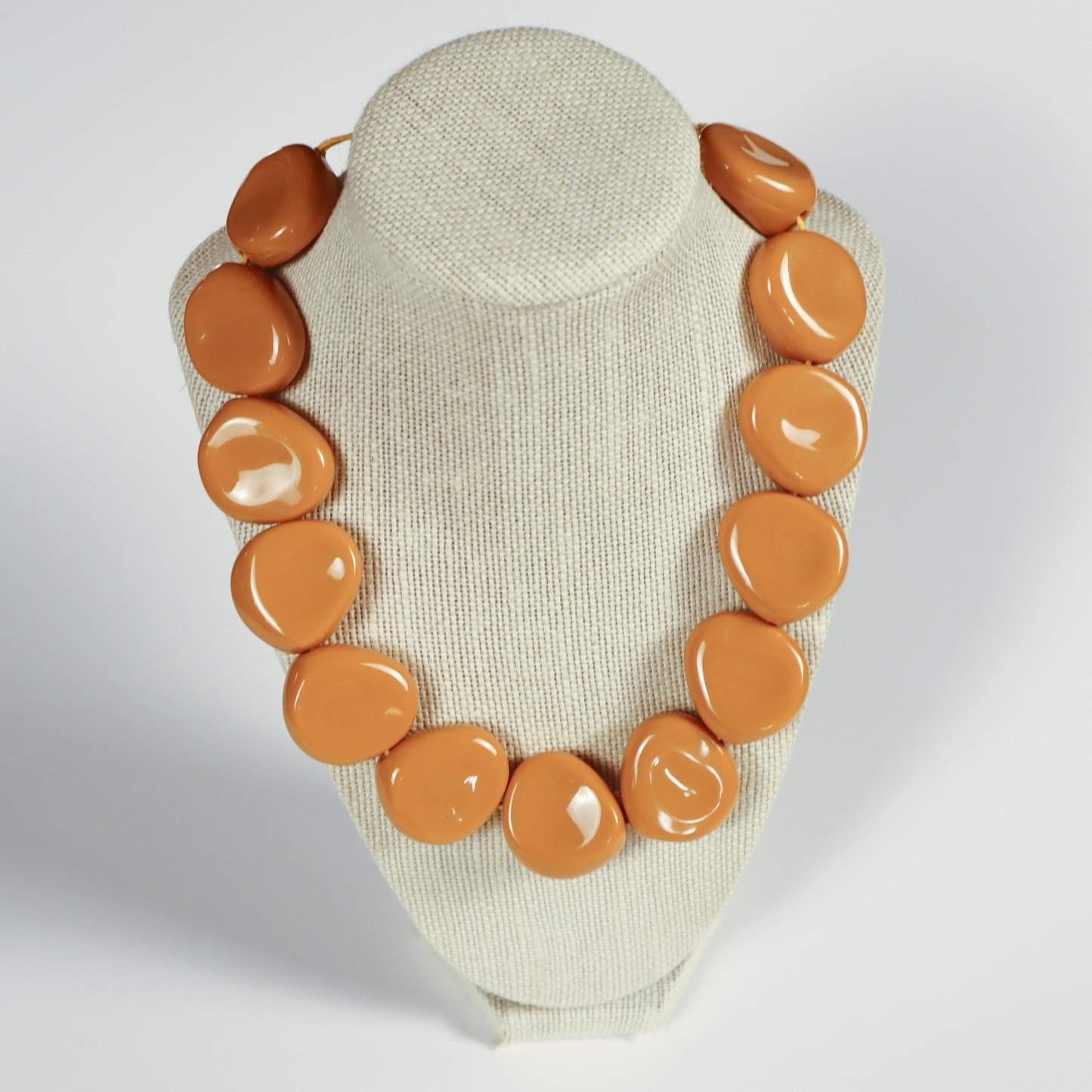 Petal Stone Necklace - Mustard