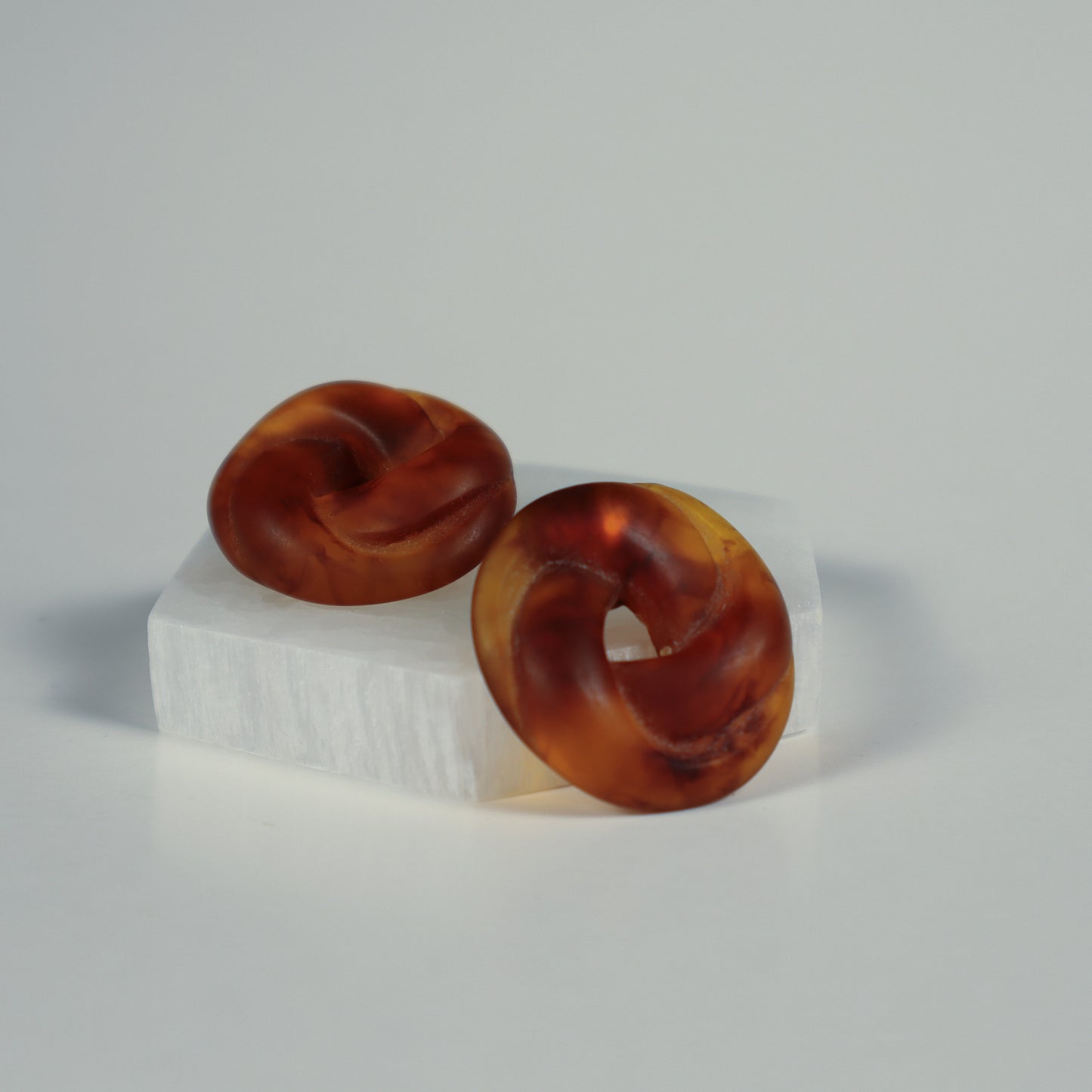 Twisted Spiral Earrings - Honey Gold
