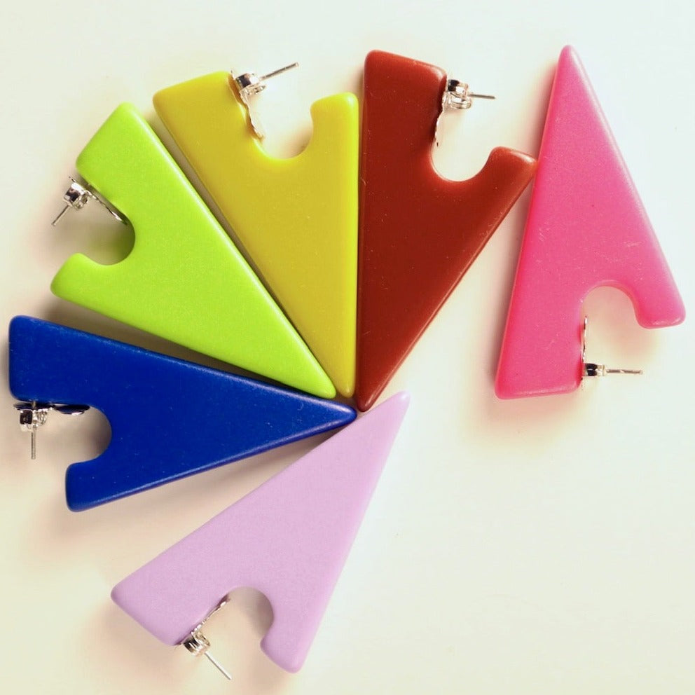 New Triangle Maxi Earrings - Maroom