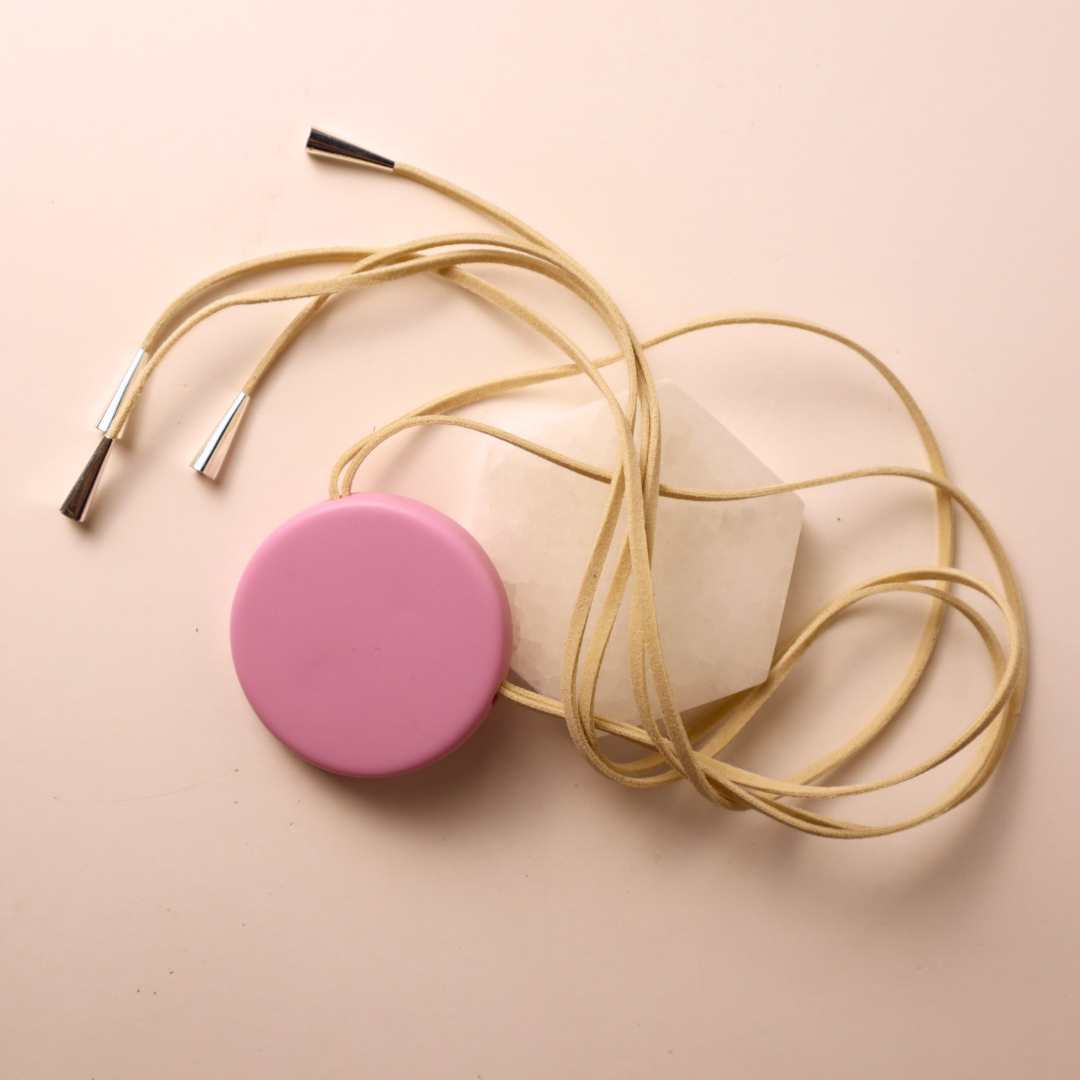 The Modern Pendant Necklace - Baby Pink