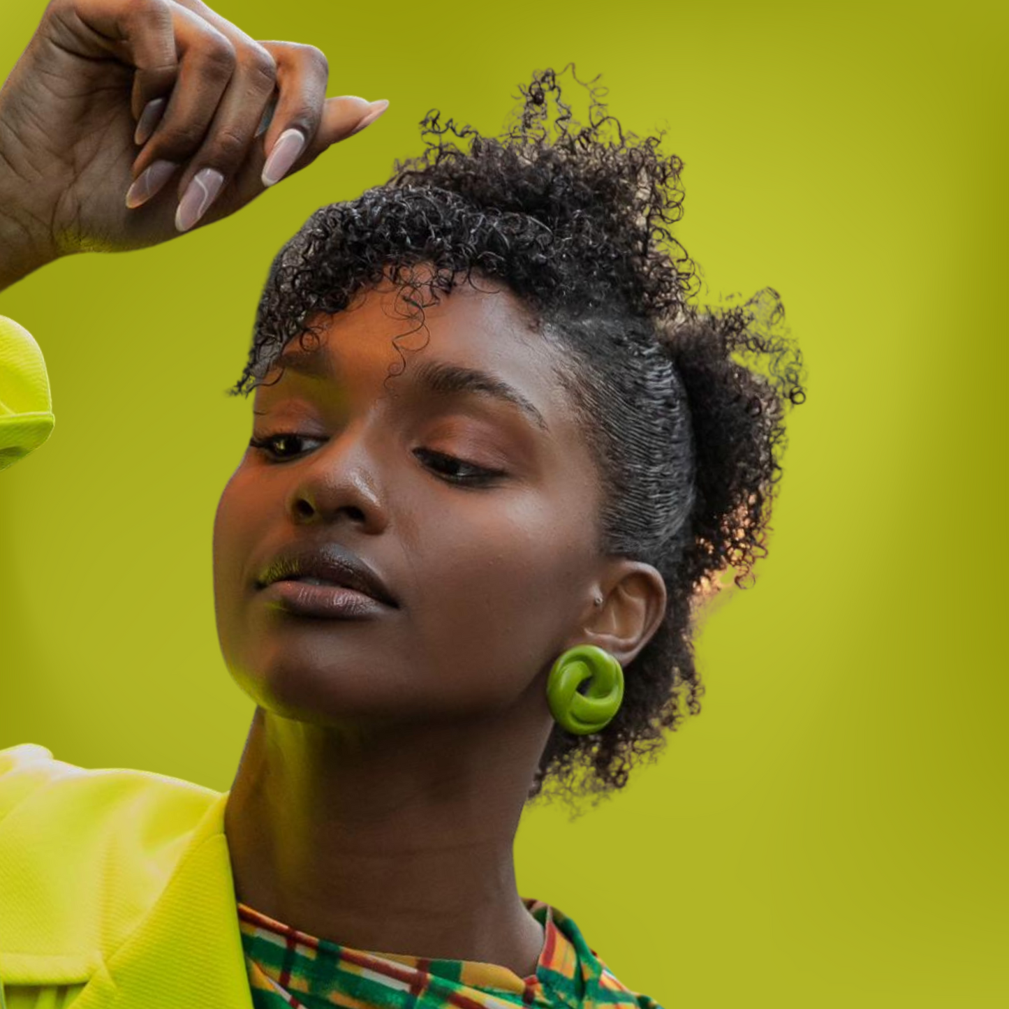 Twisted Spiral Earrings - Bright Orange