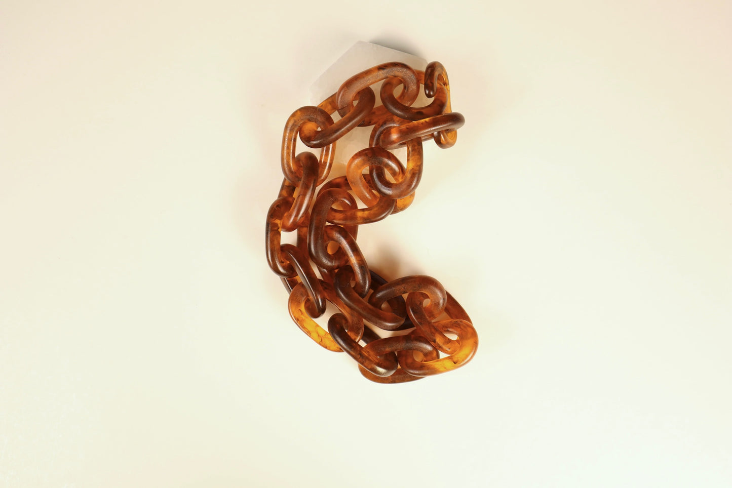 Medium Chain Resin Necklace - Honey