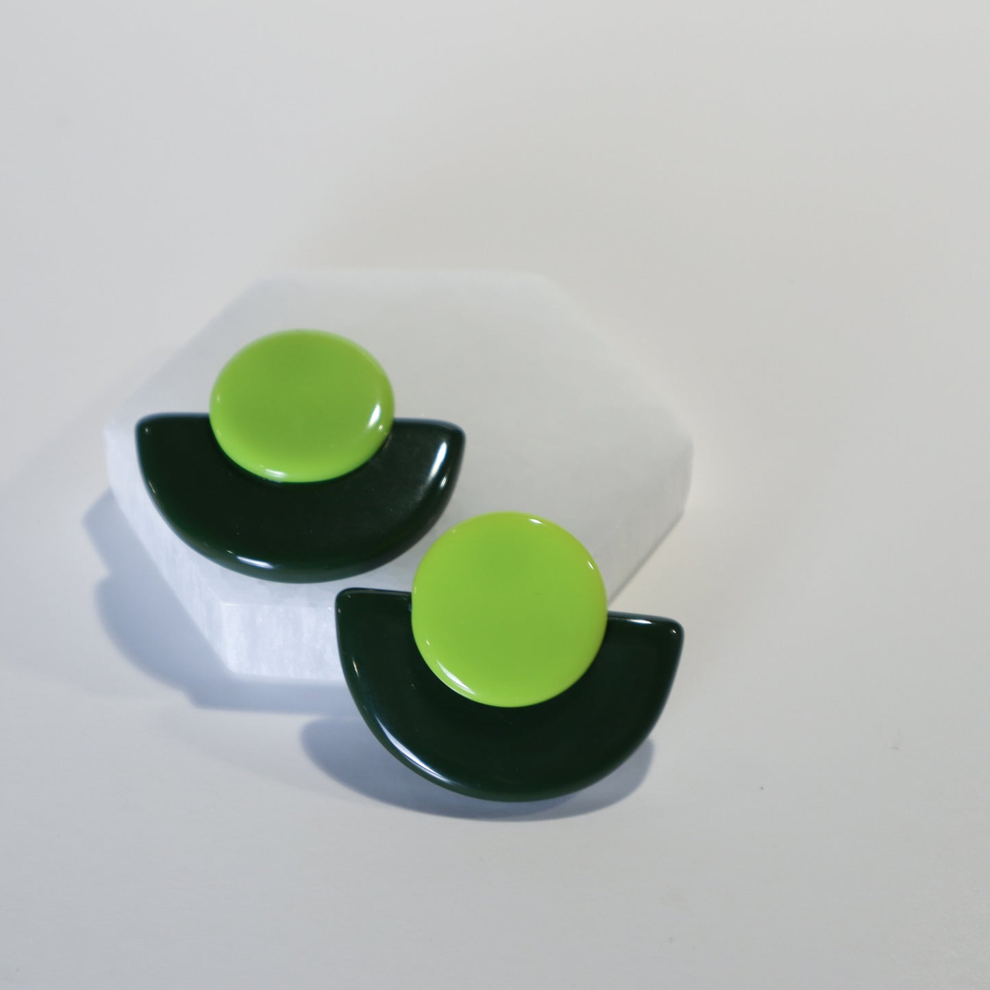 Deco Earrings - Army Green