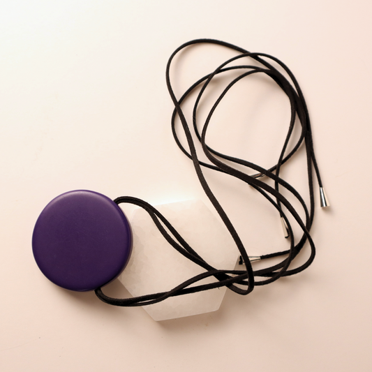 The Modern Pendant Necklace - Purple