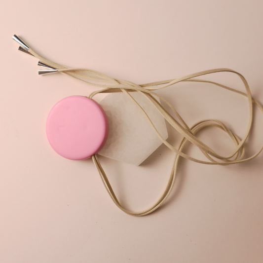 The Modern Pendant Necklace - Baby Pink