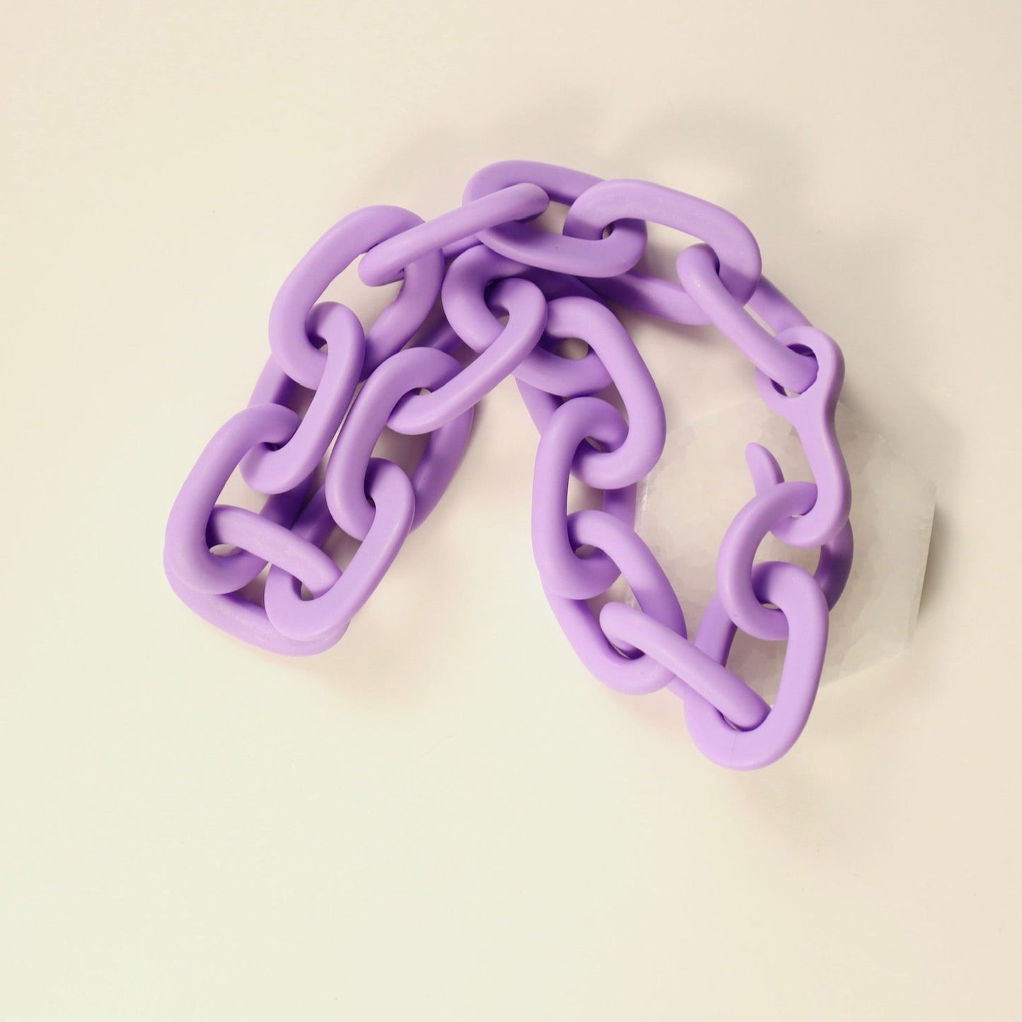 Medium Chain Resin Necklace - Lavender